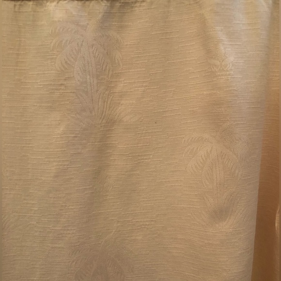 Tommy Bahama 100% Silk Light Orange Palm Tree Textured Hawaiian Shirt XL - Picture 5 of 16